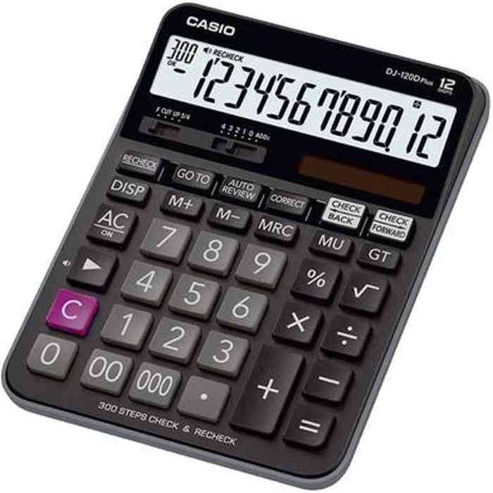 Casio DJ-120D Plus Check and Recheck Desktop Calculator